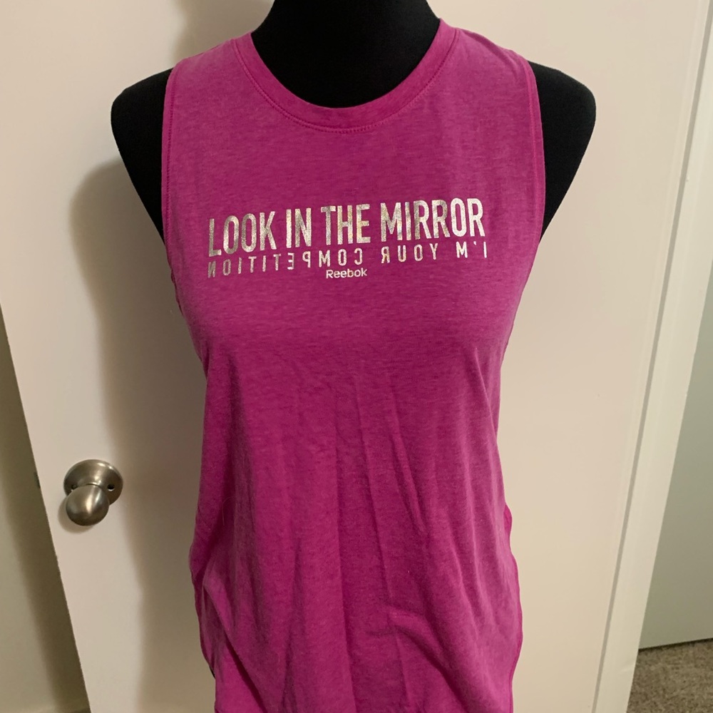 Small Reebok Tank Pink “Barbie” Fuscia Gym/Fitness